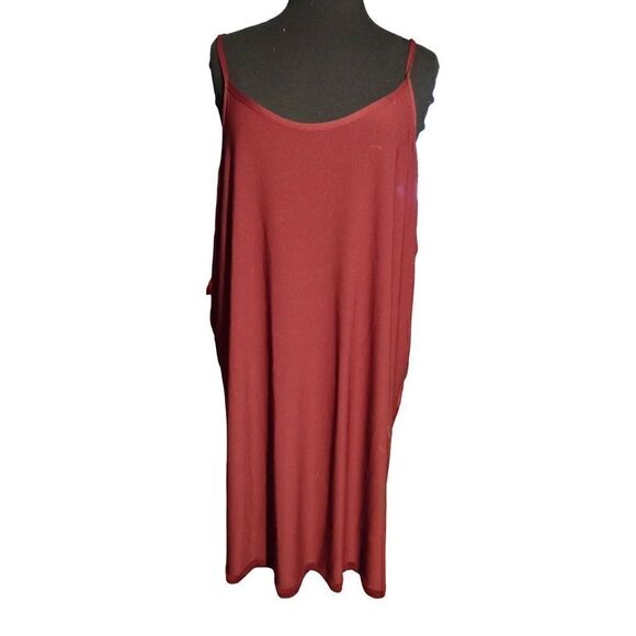 NWT 2 In One Lane Bryant Chevron Knit Pointelle Sheath Dress With Spaghetti Stra - Picture 5 of 7